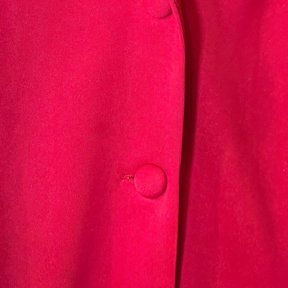 Red Long Sleeve Tailored Custom dress NWOT XS Petite RUNS VERY SMALL - Picture 8 of 15